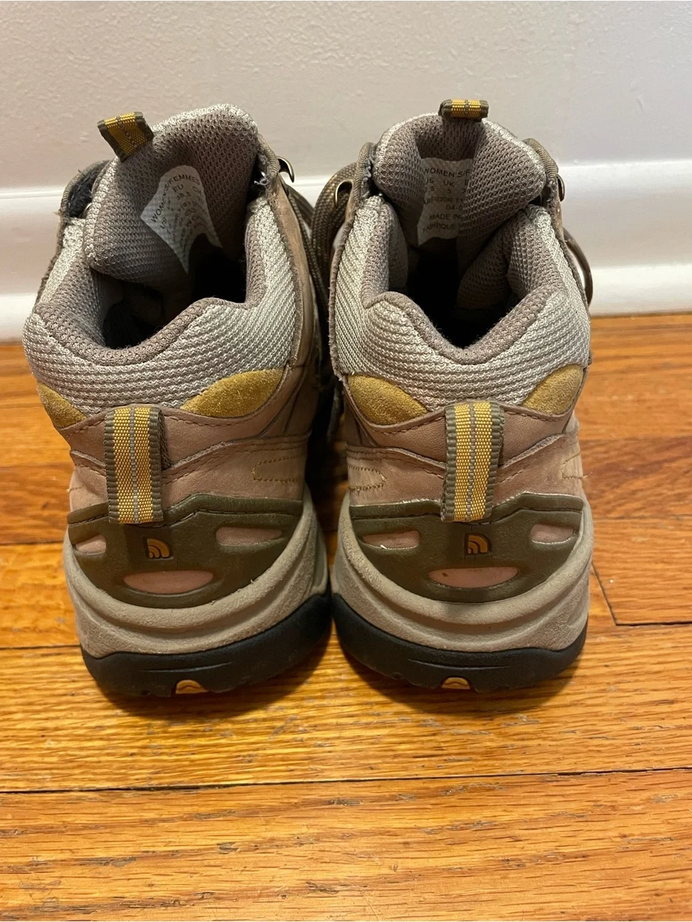 The North Face tan hiking
